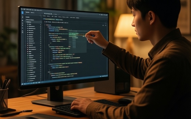 Assistent liest mit